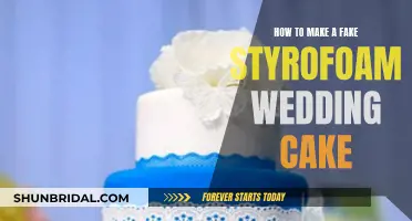 Creating a Faux Styrofoam Wedding Cake