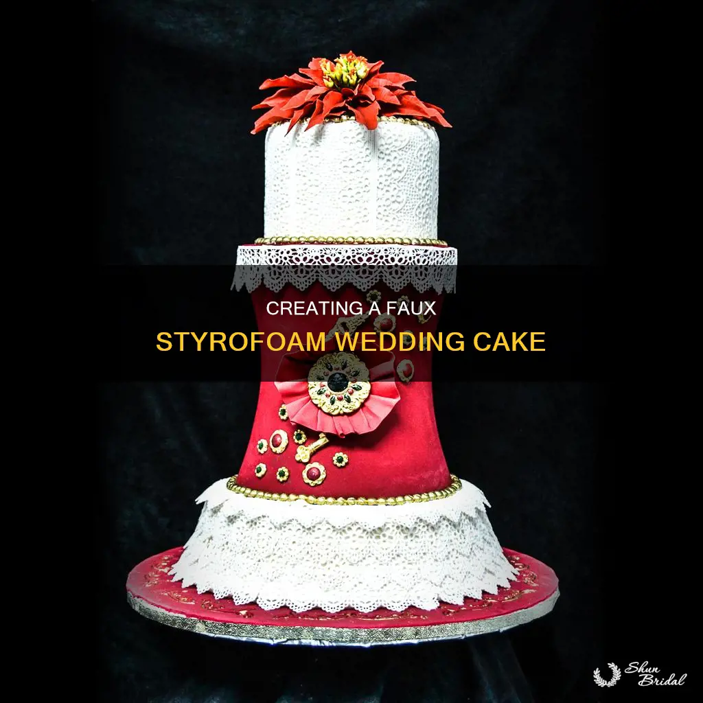 how to make a fake styrofoam wedding cake