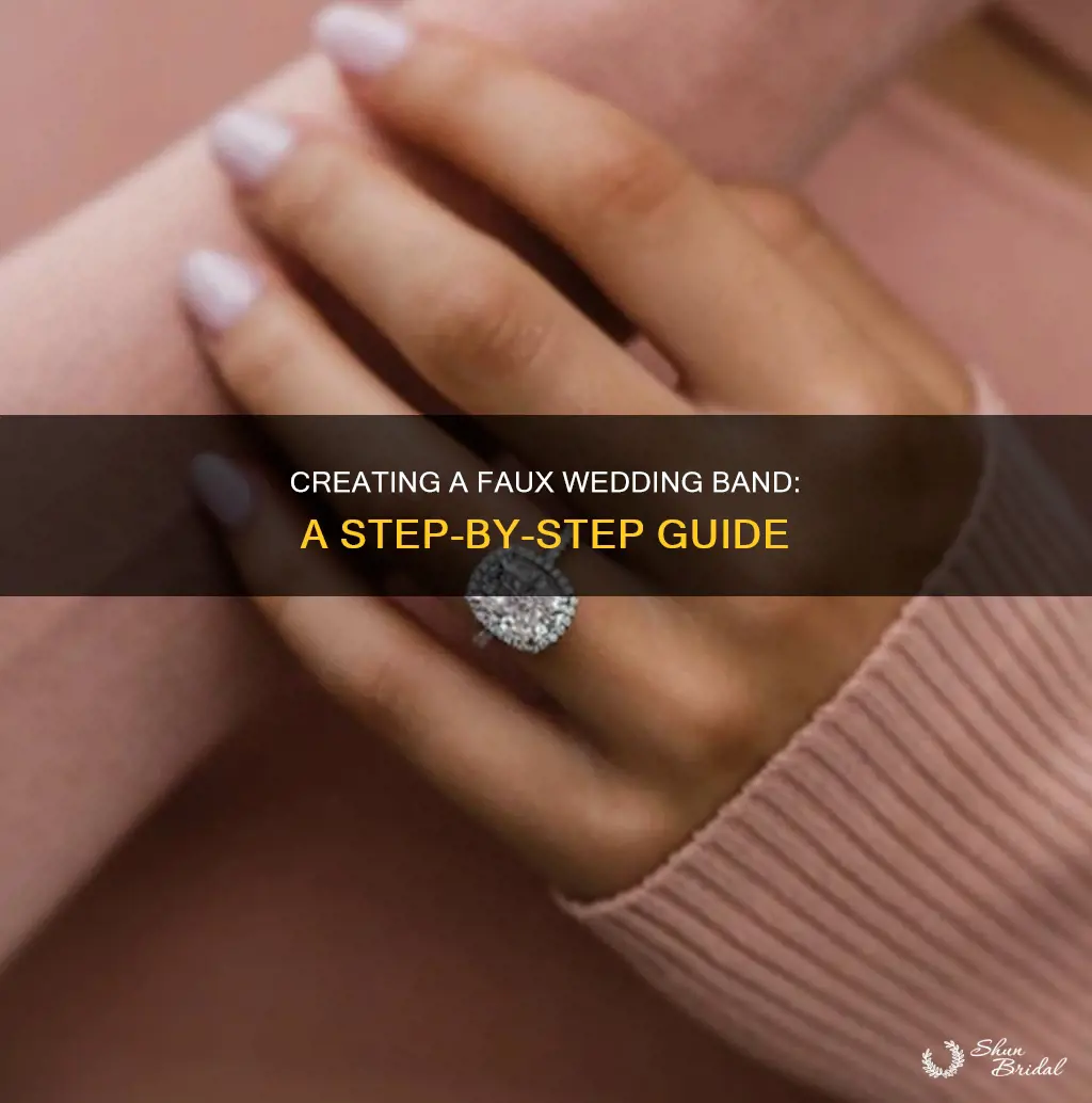 how to make a fake wedding band