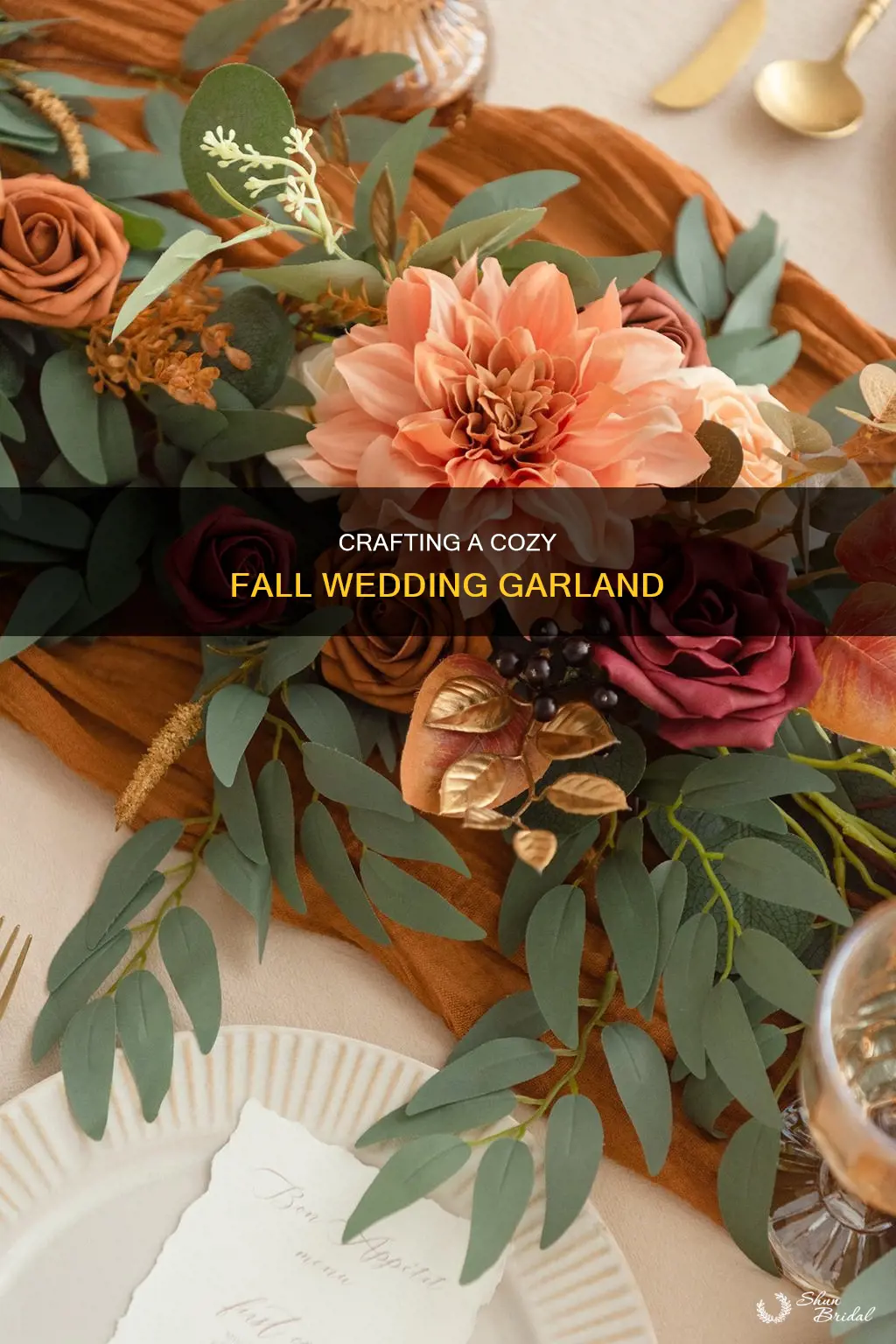 how to make a fall wedding garland