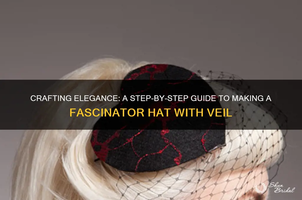 how to make a fascinator hat with veil