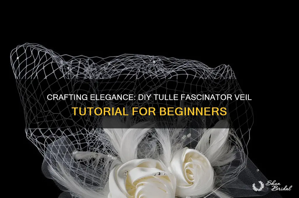 how to make a fascinator veil with tulle