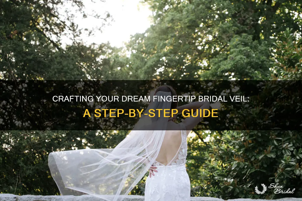 how to make a fingertip bridal veil