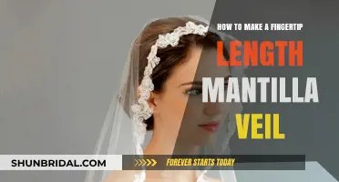 Crafting a Fingertip-Length Mantilla Veil: A Step-by-Step DIY Guide