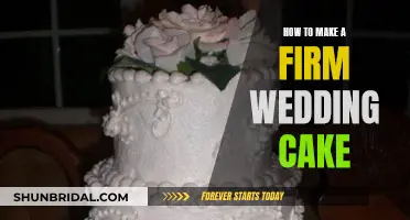 Creating a Firm Wedding Cake: Techniques for Stability