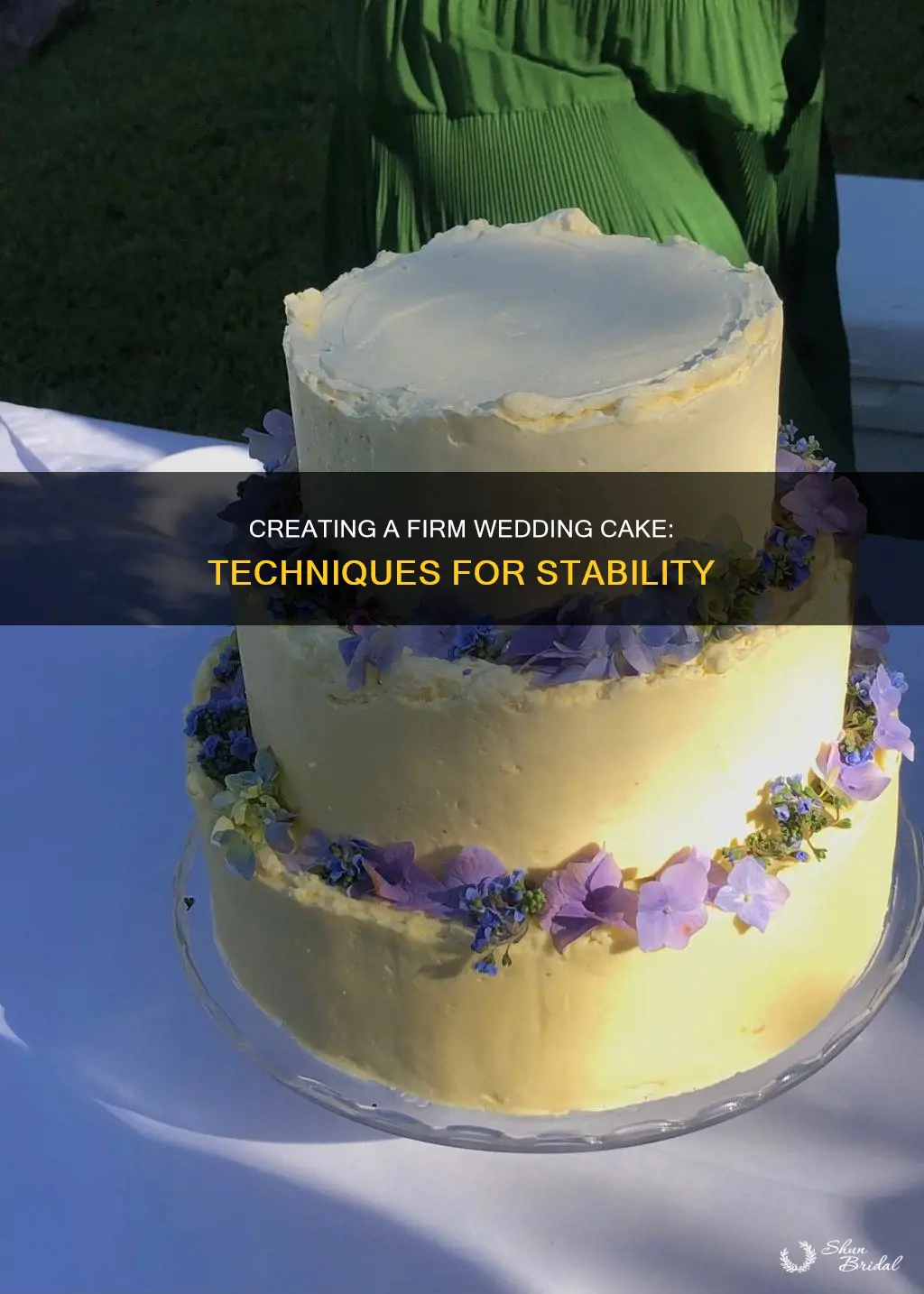 how to make a firm wedding cake