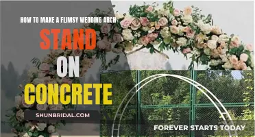 Stabilizing Wedding Arches: Concrete Surfaces