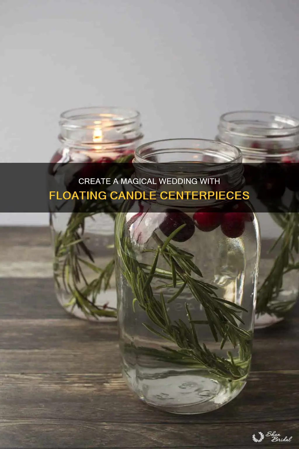 how to make a floating candle wedding centerpiece