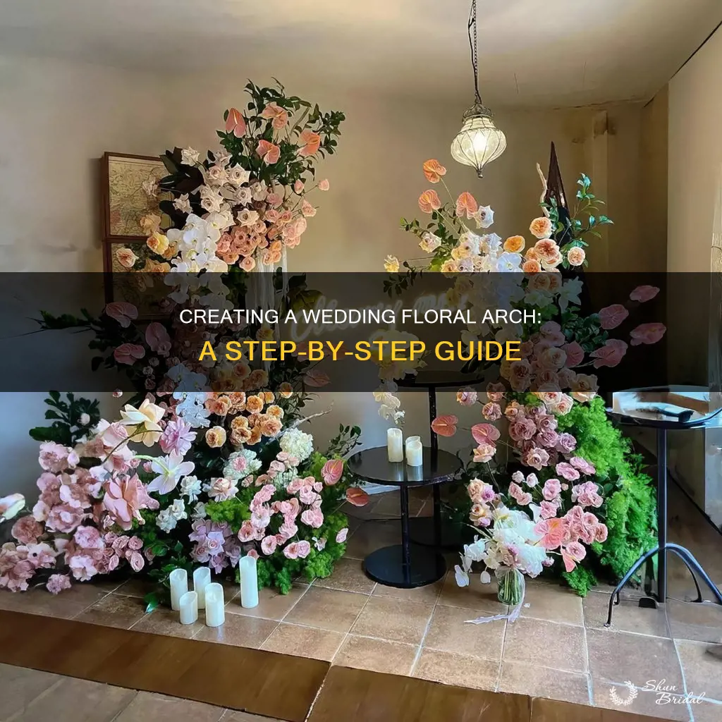 how to make a floral arch for a wedding