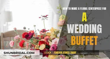 Creating a Wedding Floral Centerpiece for the Buffet