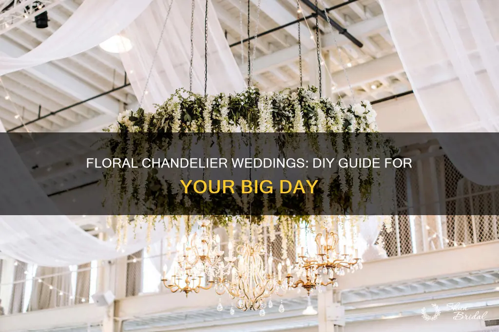 how to make a floral chandelier wedding