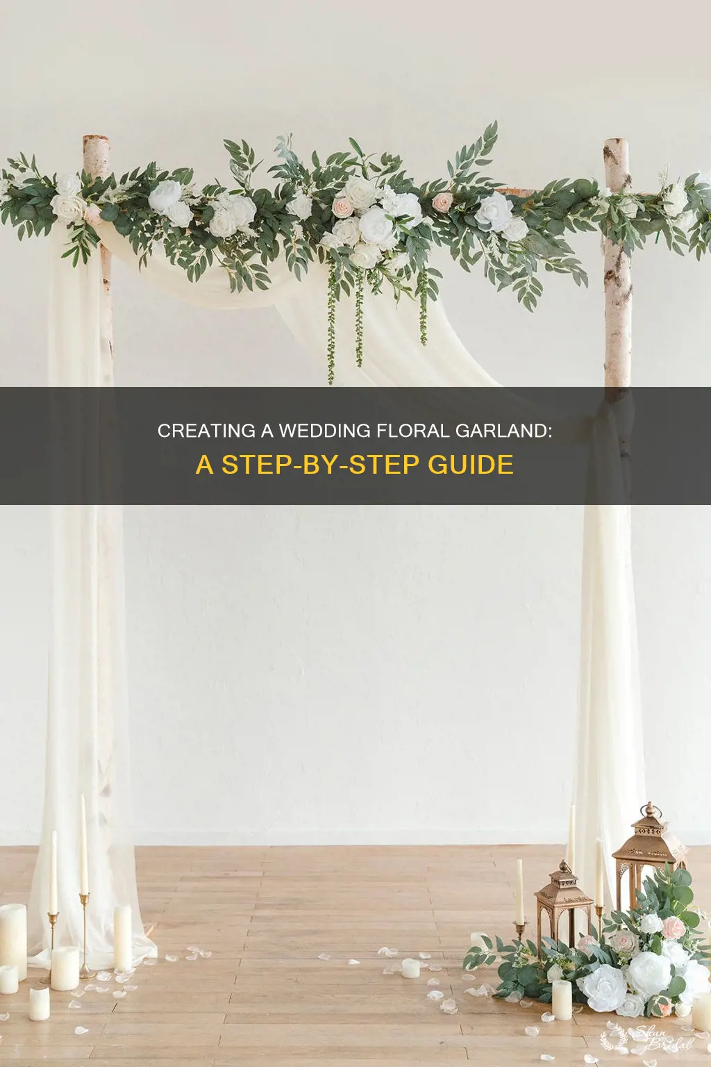 how to make a floral garland for a wedding