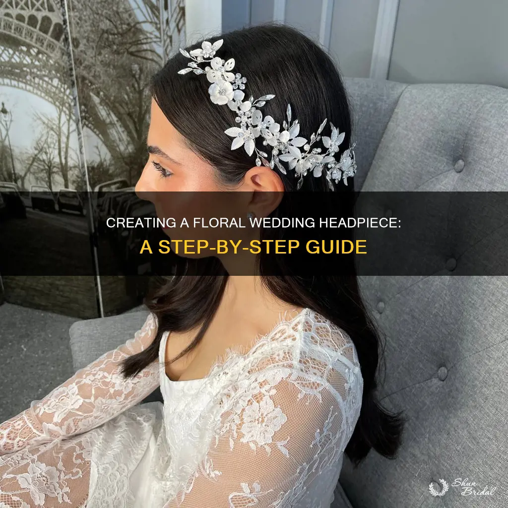 how to make a floral headpiece wedding