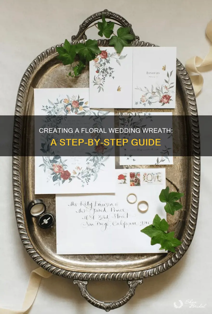 how to make a floral wedding wreath