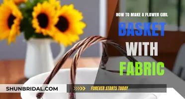 Crafting a Charming Fabric Flower Girl Basket: A DIY Guide