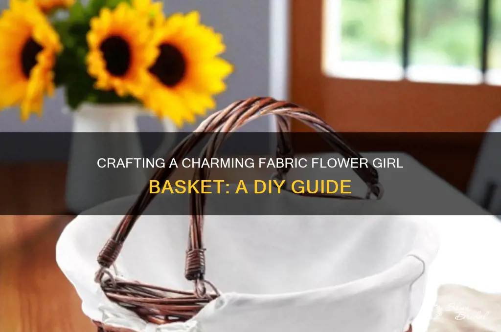 how to make a flower girl basket with fabric