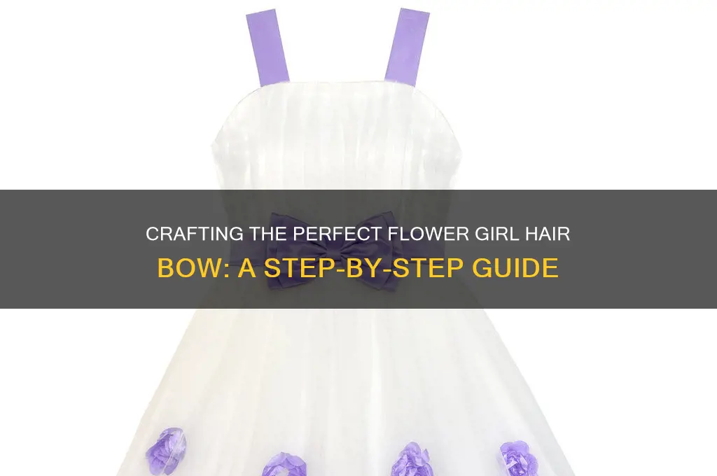 how to make a flower girl hair bow