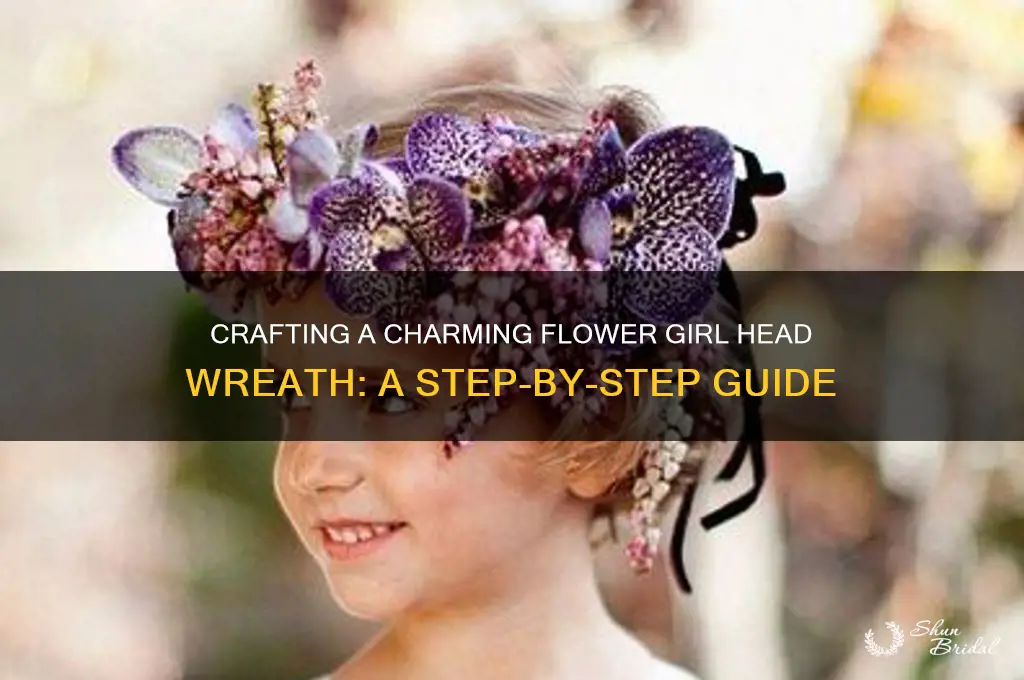 how to make a flower girl head wreath