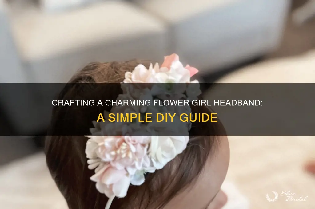 how to make a flower girl headband