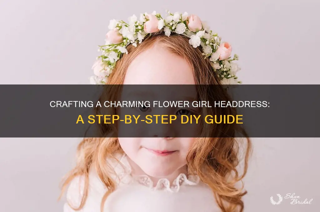 how to make a flower girl headdress