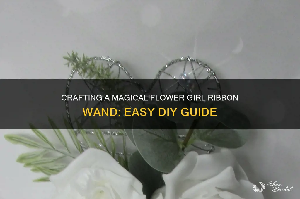 how to make a flower girl ribbon wand