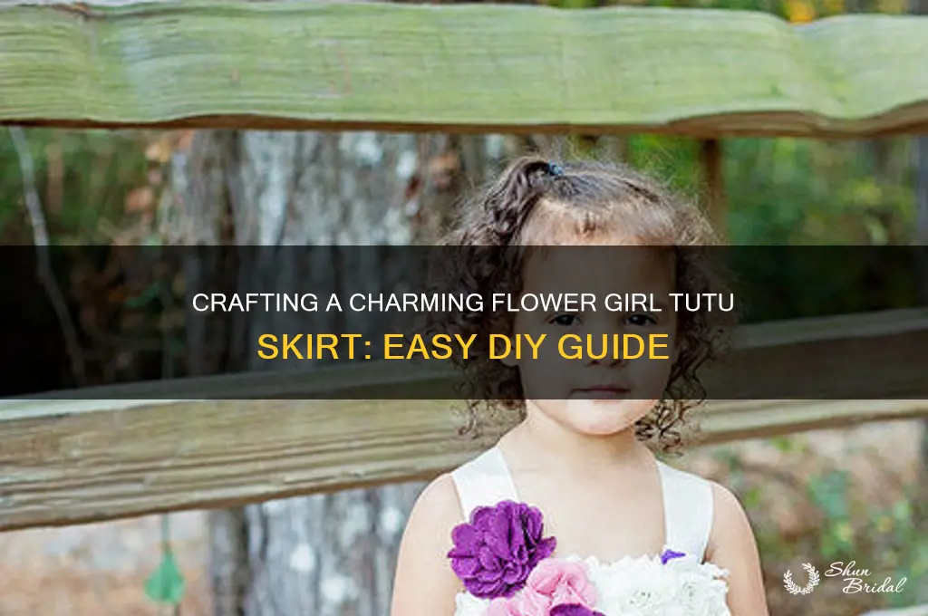 how to make a flower girl tutu skirt