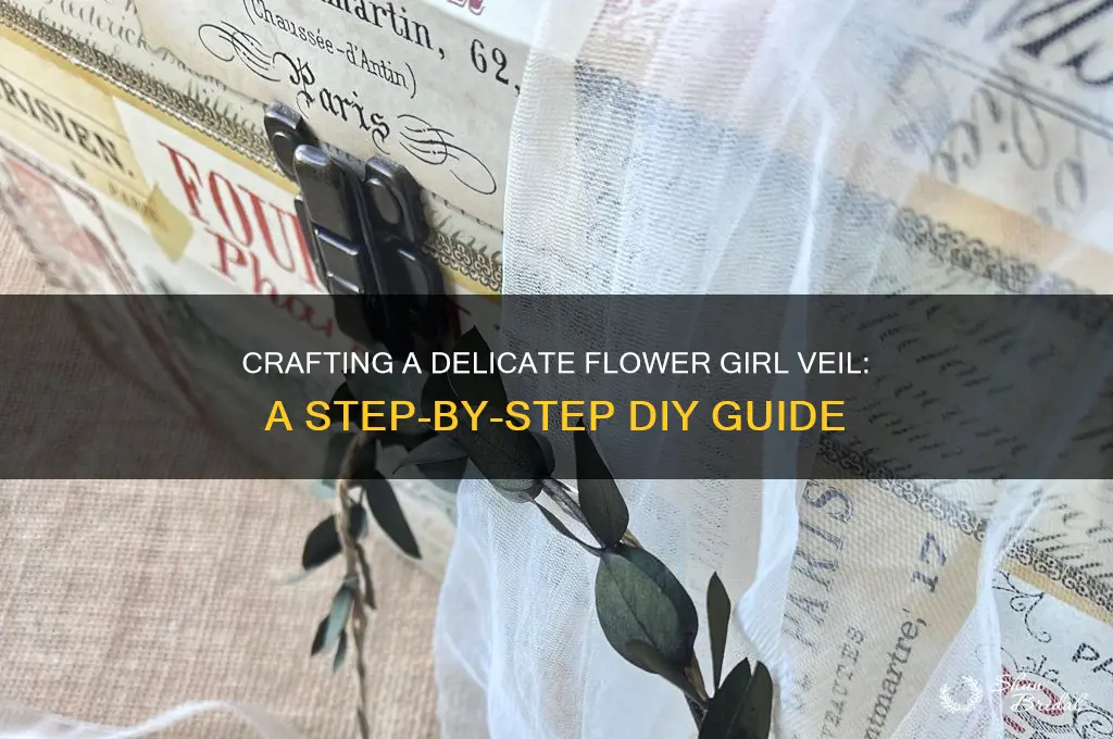 how to make a flower girl veil