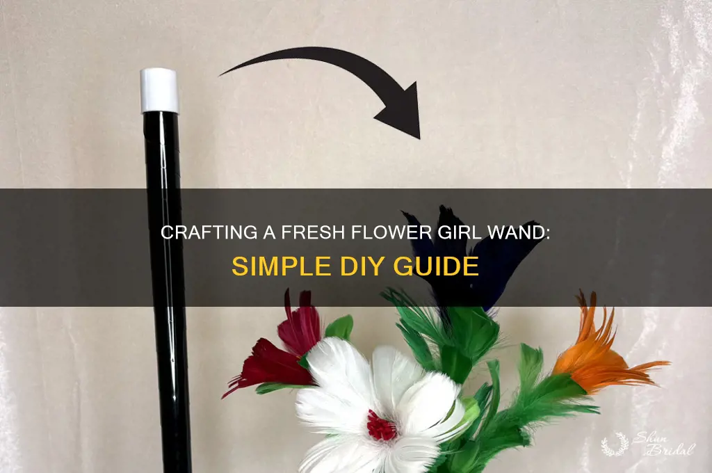 how to make a flower girl wand fresh flowers