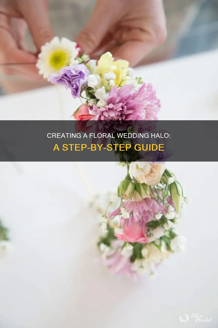 how to make a flower halo for wedding