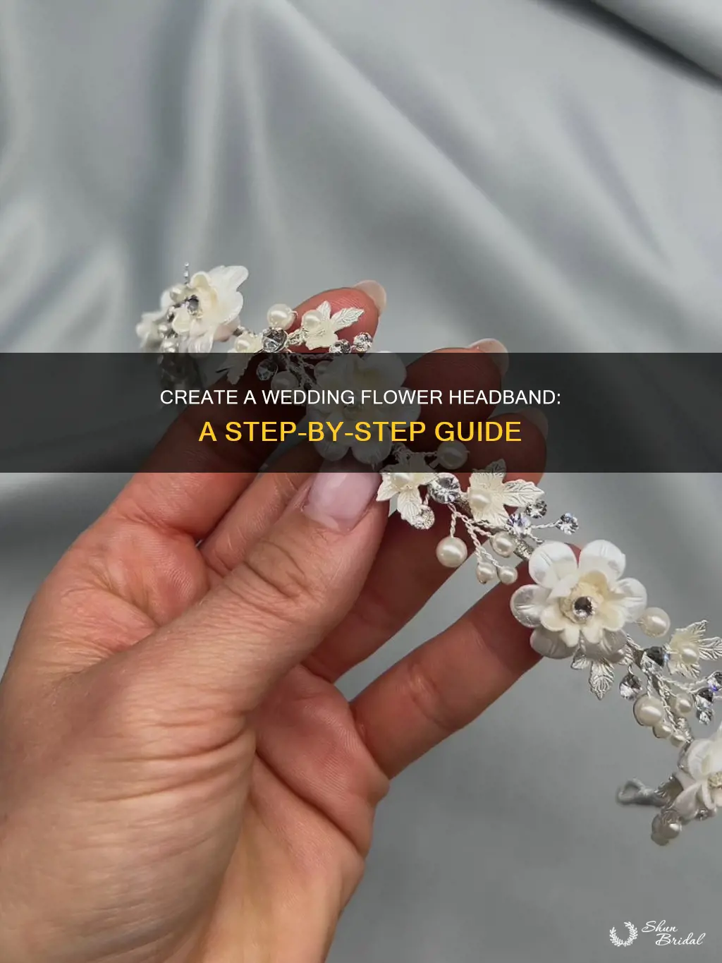 how to make a flower headband for wedding