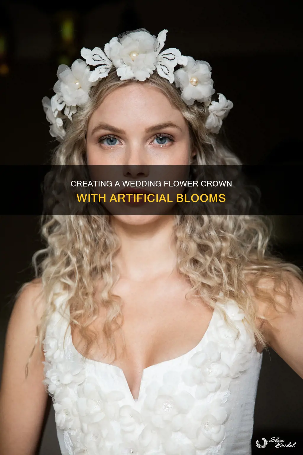 how to make a flower wedding crown with fake flowers