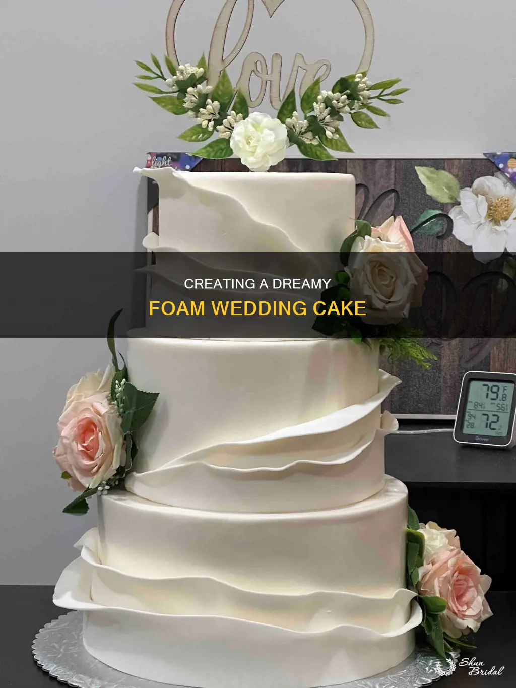 how to make a foam wedding cake