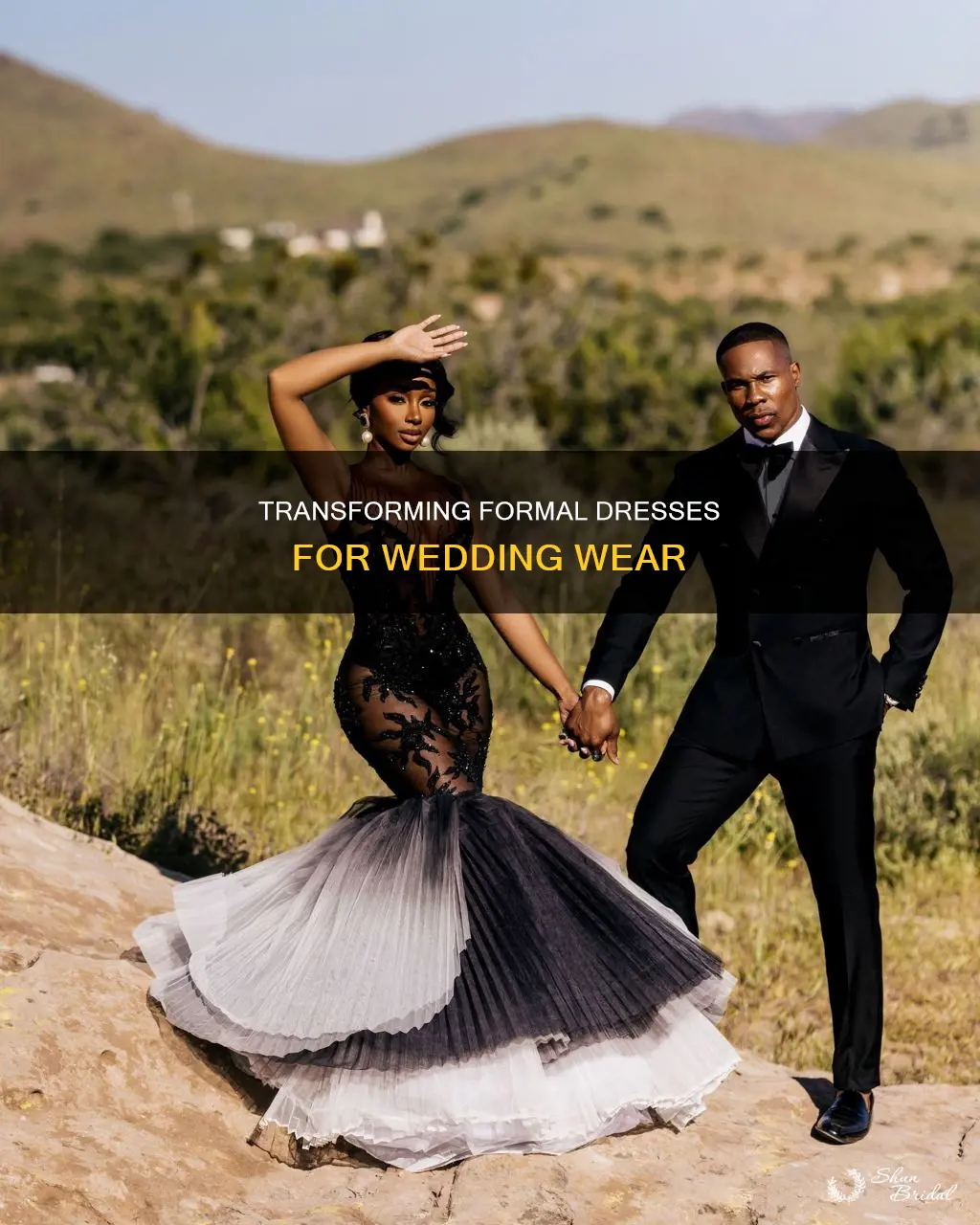 how to make a formal dress work for a wedding