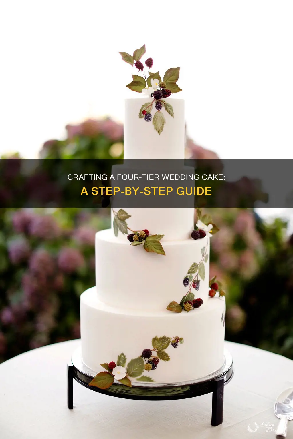 how to make a four layer wedding cake