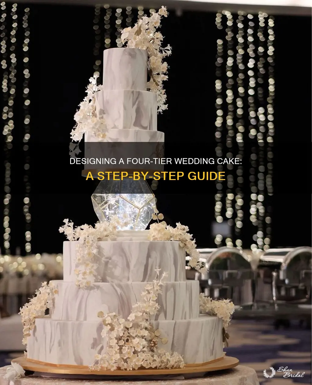 how to make a four tier round wedding cake