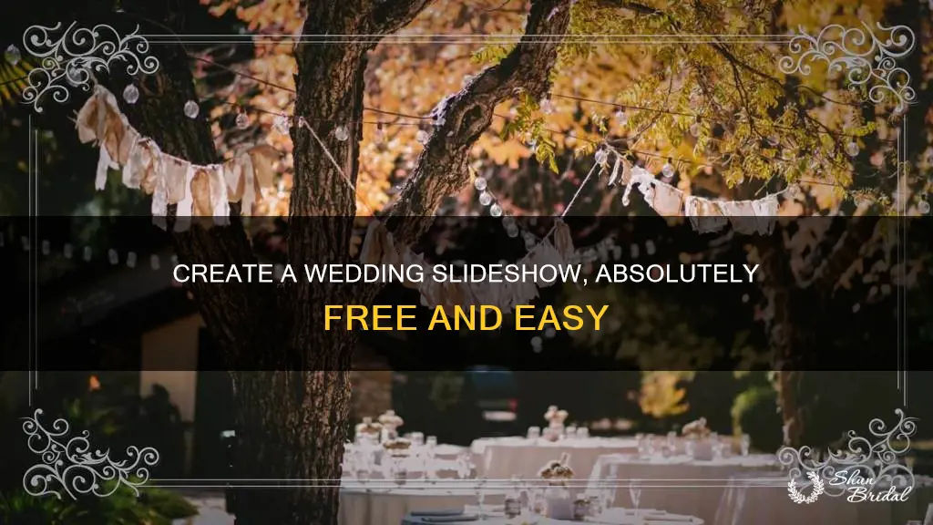 how to make a free wedding slideshow