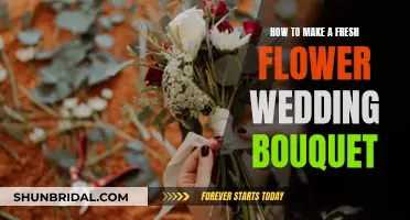 Creating a Wedding Bouquet with Fresh Flowers