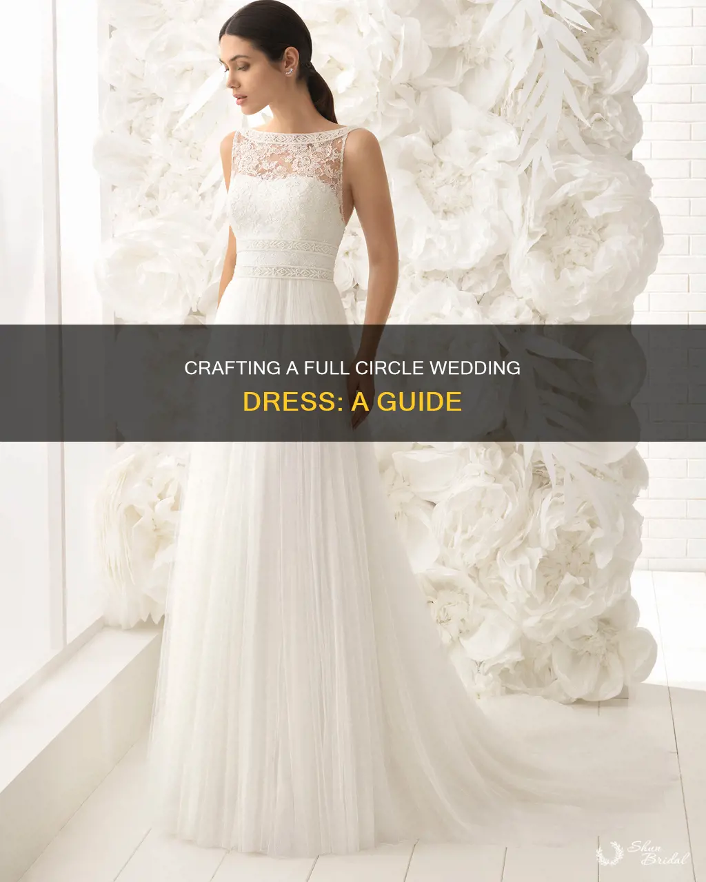 how to make a full circle wedding dress
