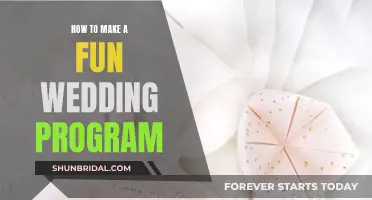 Creating a Fun Wedding Program: A Creative Guide