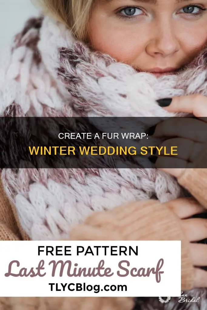 how to make a fur wrap for a winter wedding