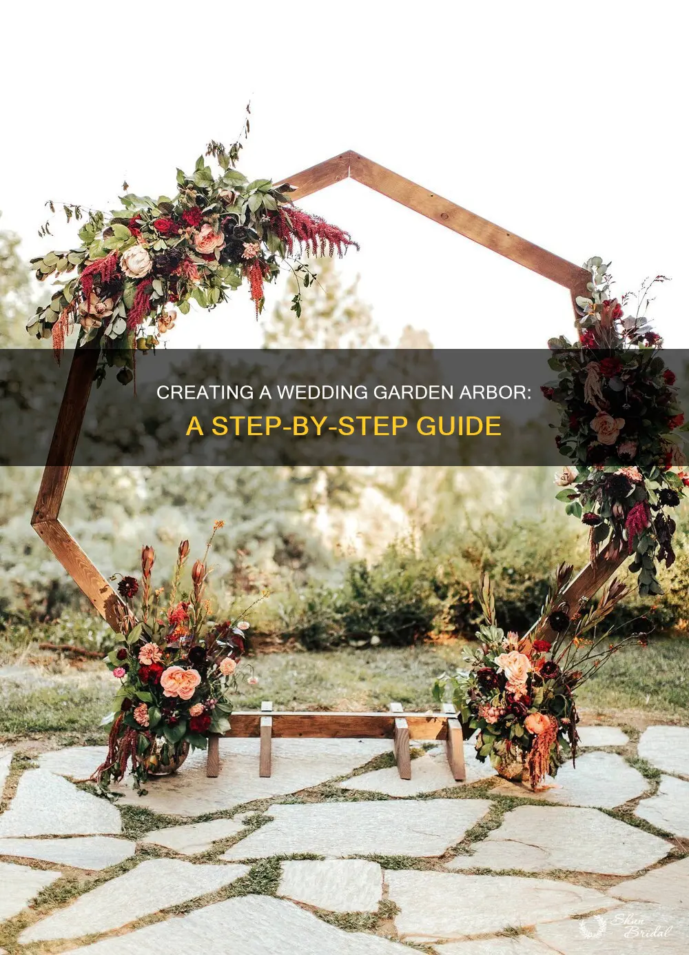 how to make a garden arbor for wedding