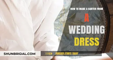 Create a Garter from Your Wedding Dress
