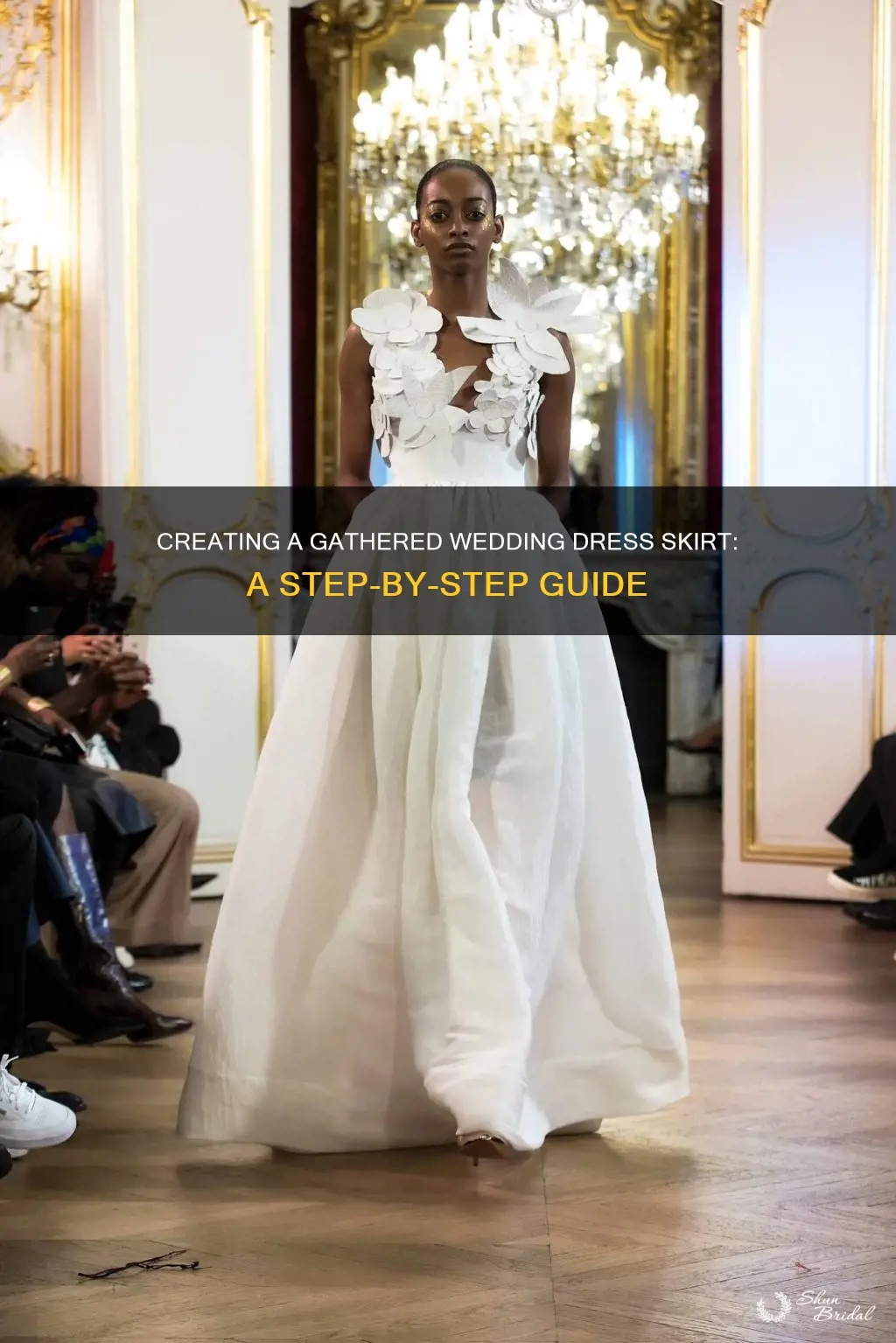 how to make a gathered wedding dress skirt
