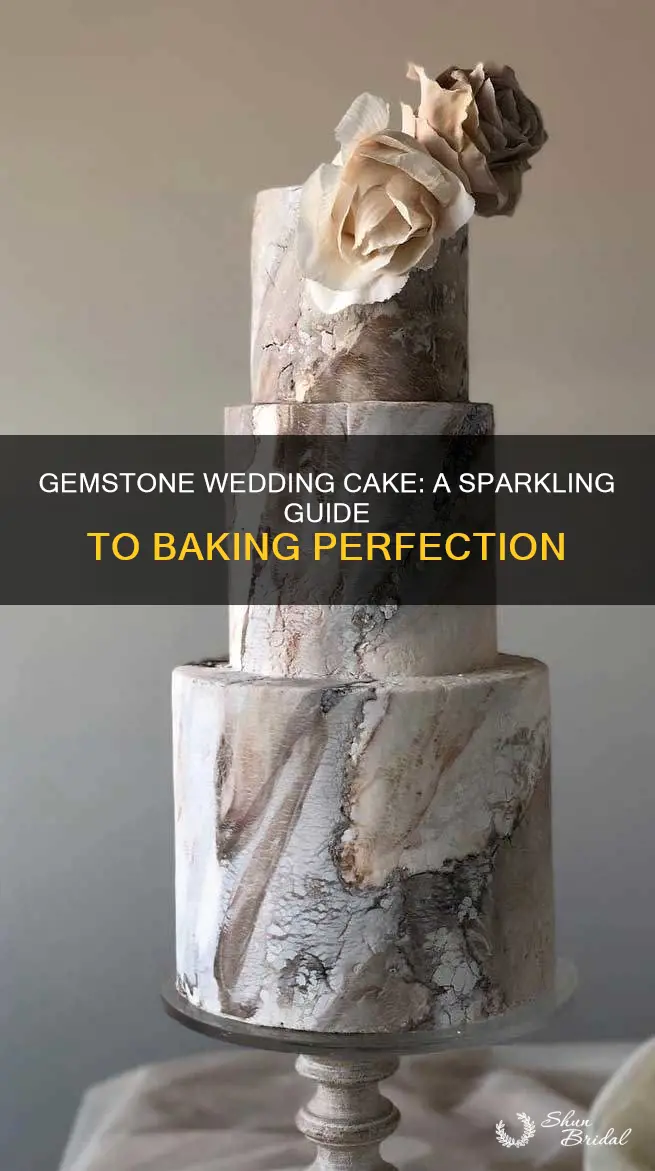 how to make a gemstone wedding cake