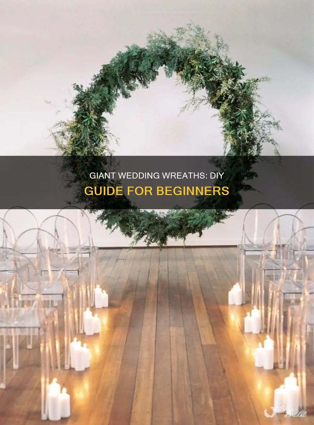 how to make a giant wedding wreath