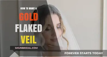 Crafting Elegance: A Step-by-Step Guide to Creating a Gold Flaked Veil