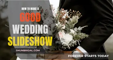 Creating a Memorable Wedding Slideshow: Tips for Success