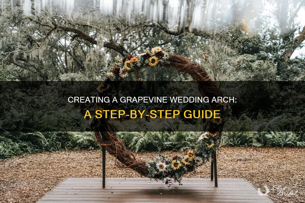 how to make a grapevine wedding arch