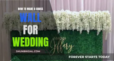 Create a Natural Grass Wall for Your Wedding Day