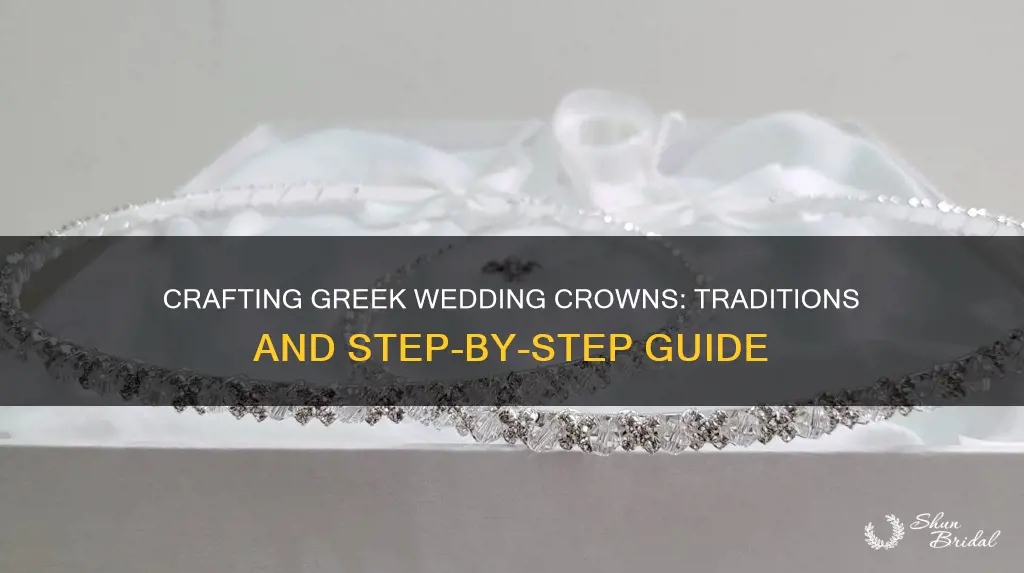 how to make a greek wedding crown